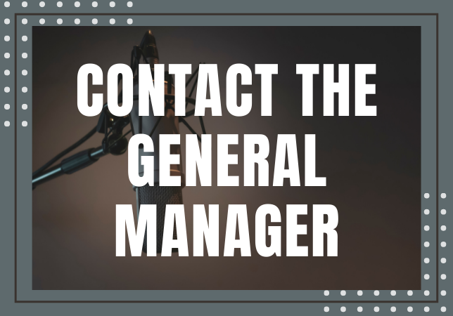 Contact the General Manager