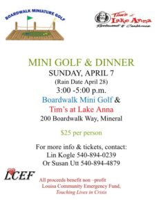 Mini Golf flyer