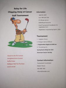 2020 Golf Tourn Flyer