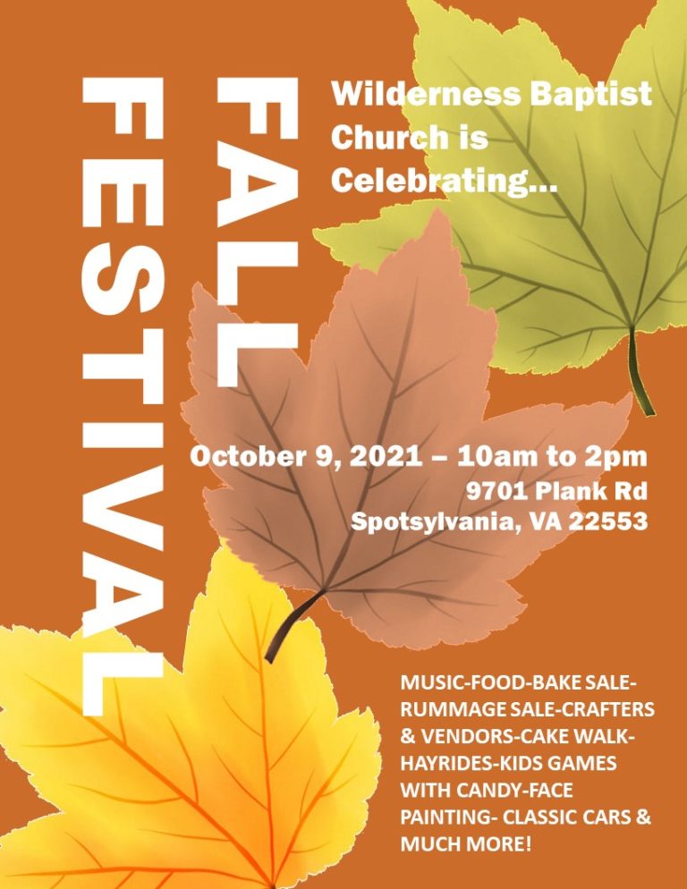 Wilderness Baptist Church Fall Festival