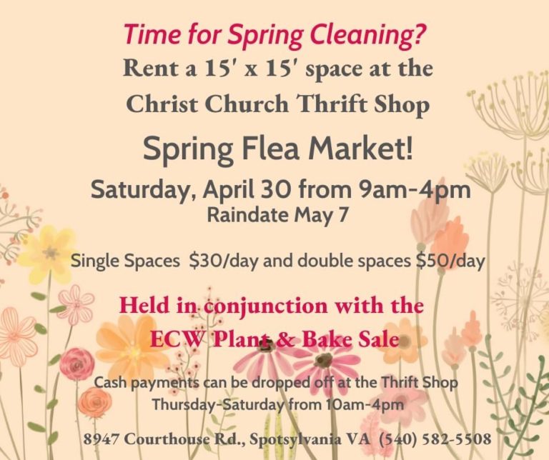 Christ Church Spring Flea Market and Plant Sale