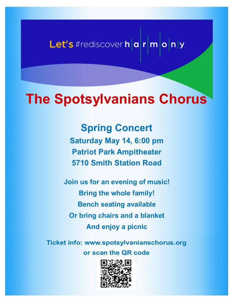 The Spotsylvanians Chorus Spring Concert