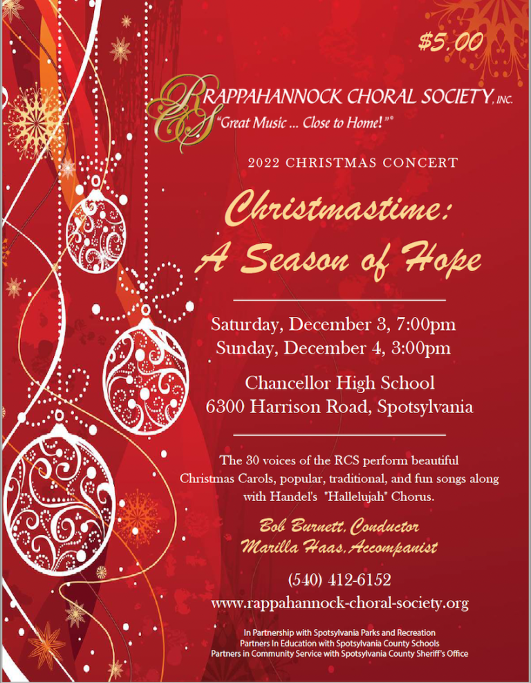 Rappahannock Choral Society Christmas Concert