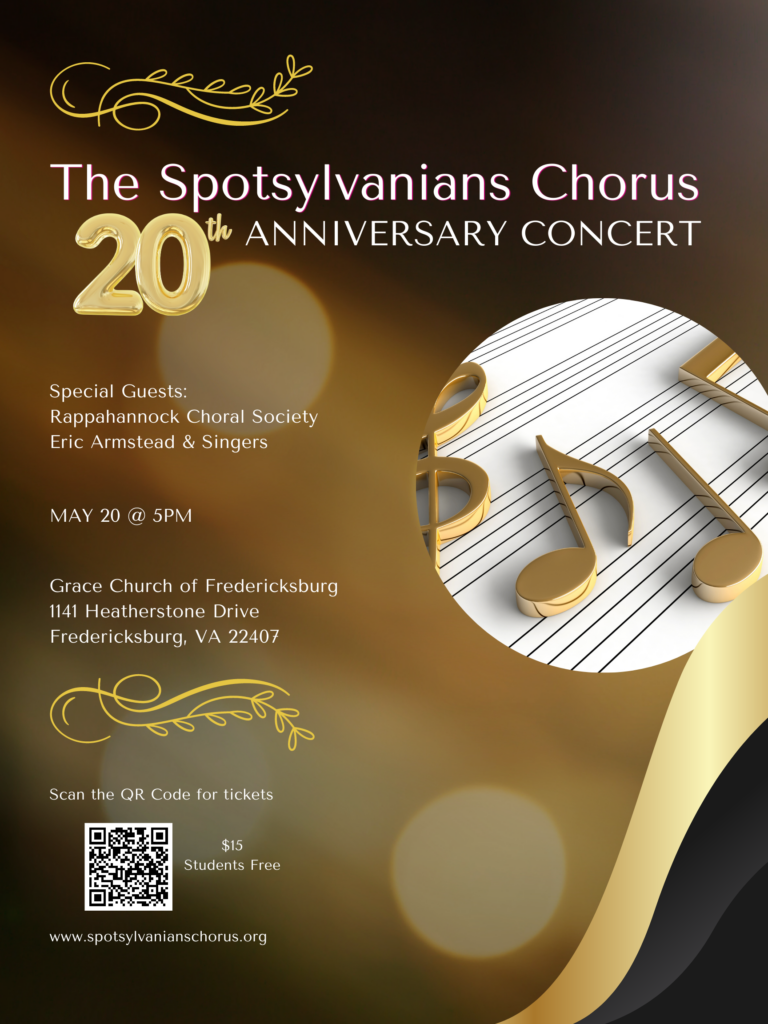 Spotsylvanians Chorus 20th Anniversary Concert