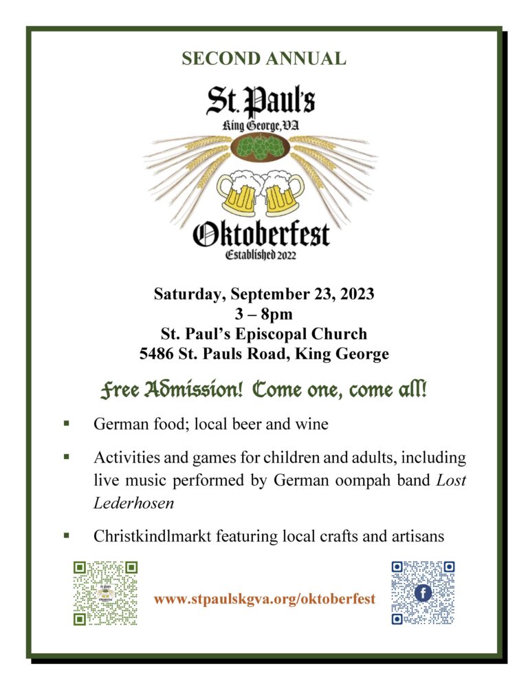 St. Paul’s Oktoberfest, King George