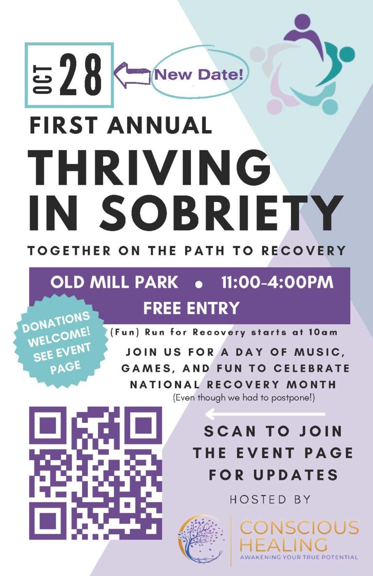 Thriving in Sobriety (rescheduled from 9/23)