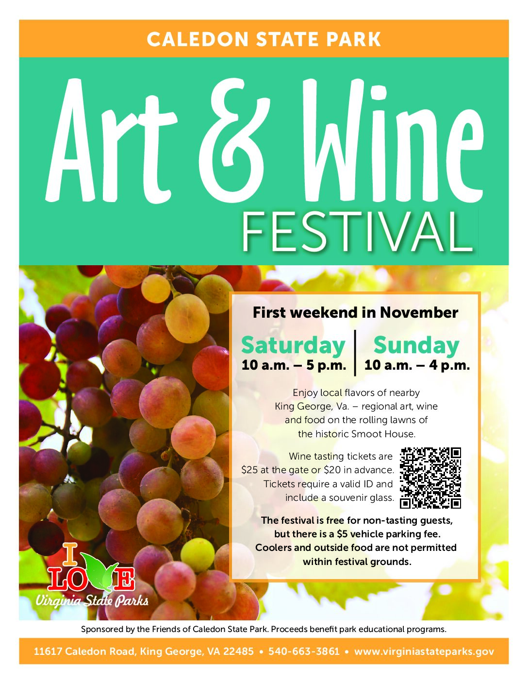 Caledon State Park Art & Wine Festival