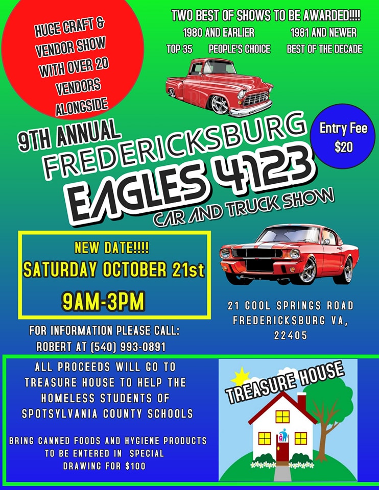 9th Annual Fredericksburg Eagles Car and Truck Show