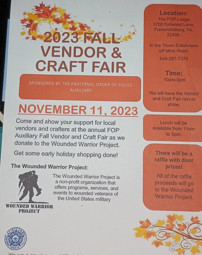 2023 Fall Vendor and Craft Fair