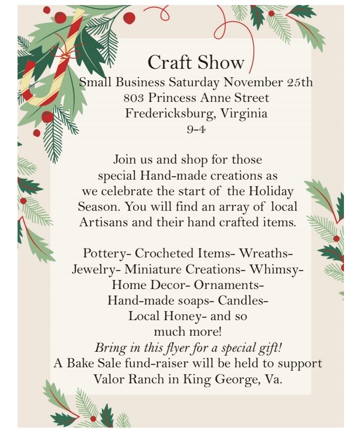Small Business Saturday Craft Show