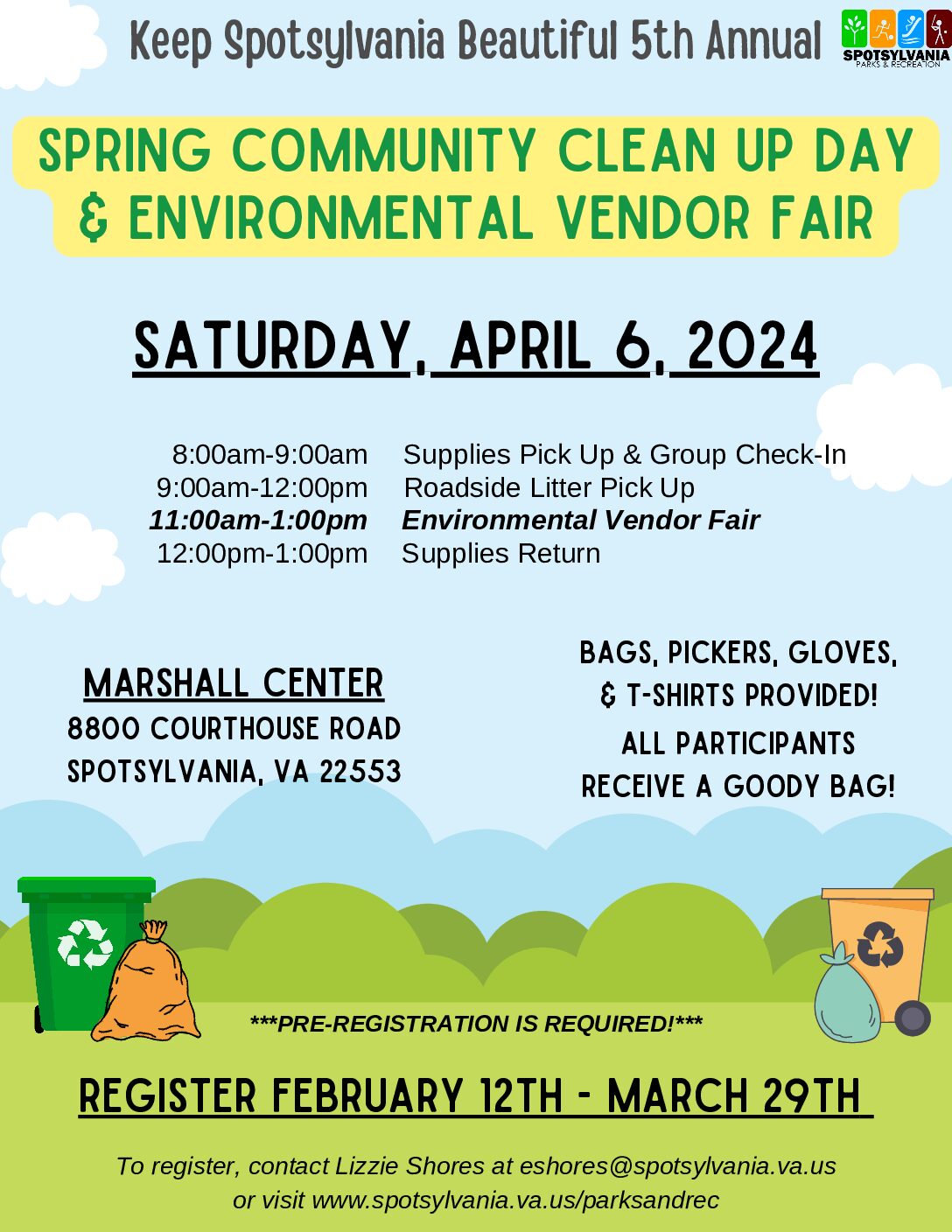 Spring Community Clean-Up Day & Environmental Fair