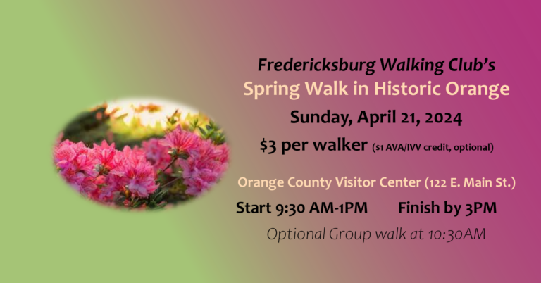Spring Walk in Historic Orange, VA